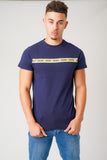 BODY TAPE NAVY T-SHIRT