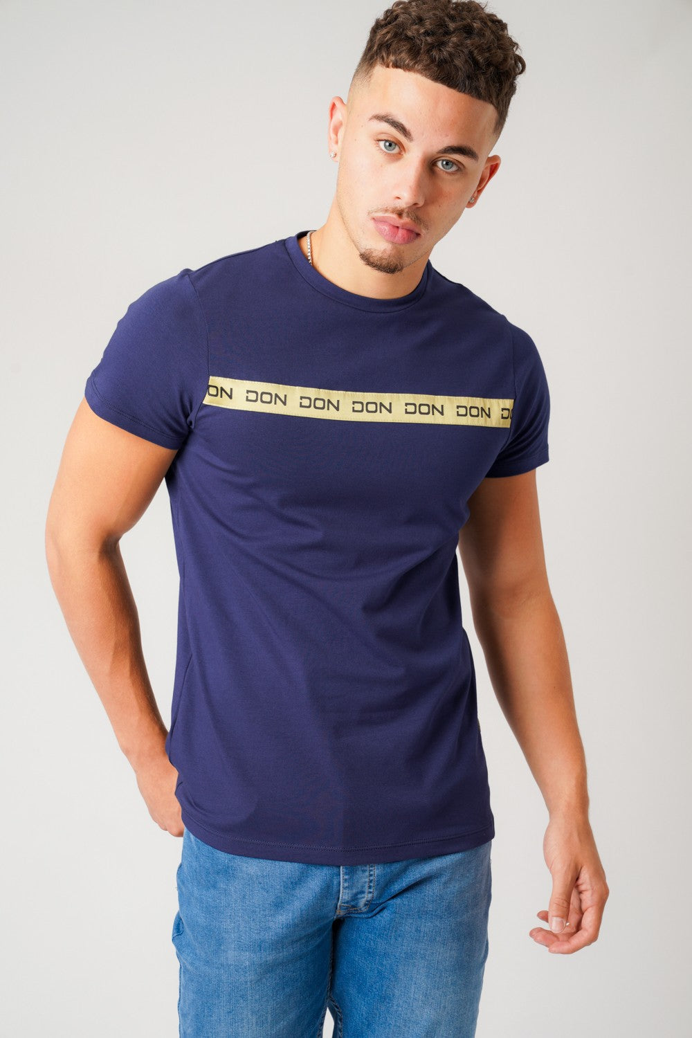 BODY TAPE NAVY T-SHIRT