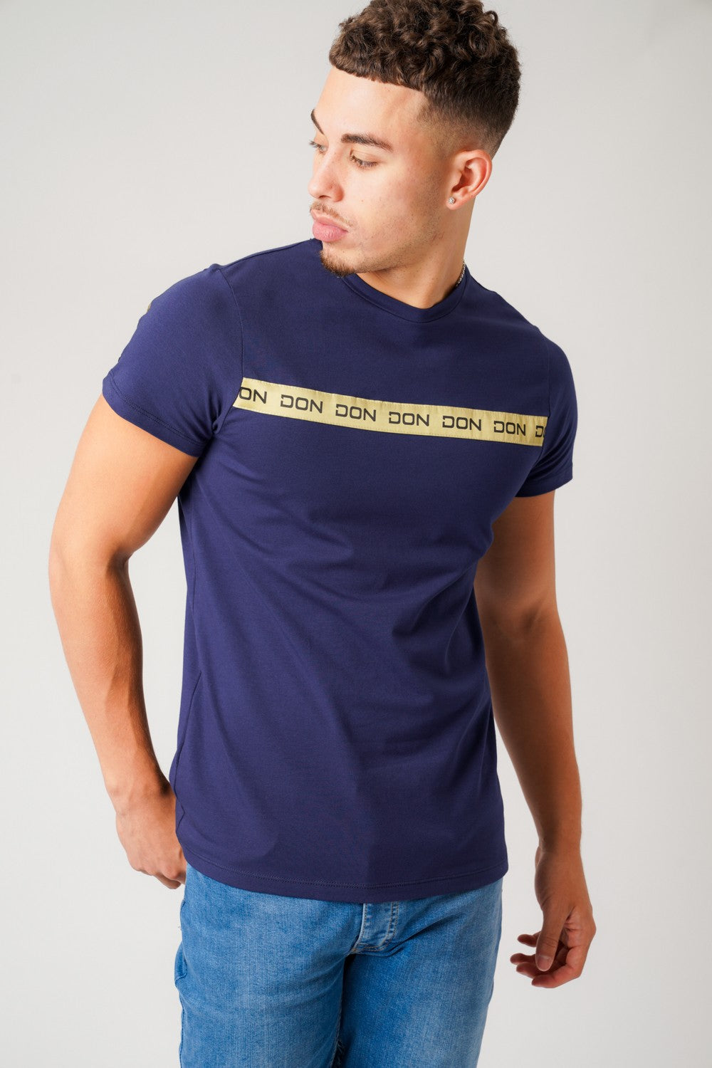 BODY TAPE NAVY T-SHIRT