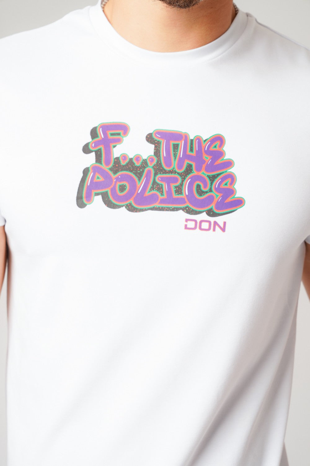 F... THE POLICE WHITE T-SHIRT