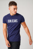 DON JEANS NAVY T-SHIRT