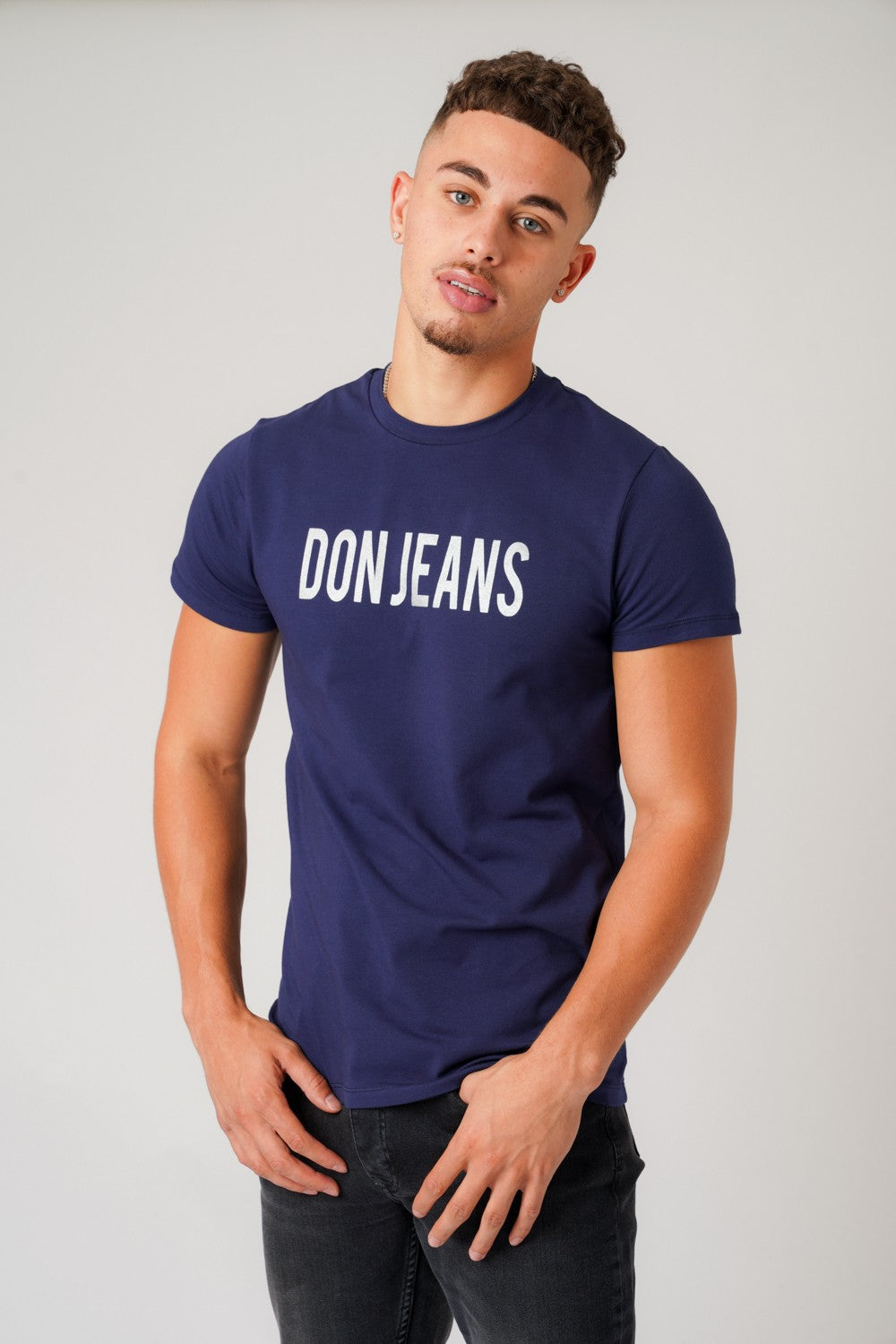 DON JEANS NAVY T-SHIRT