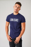 DON JEANS NAVY T-SHIRT