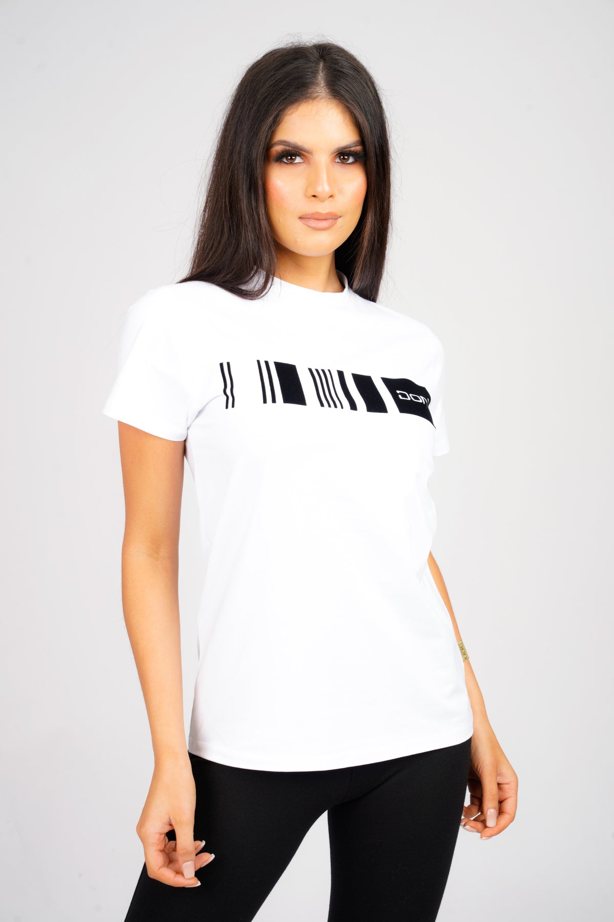 DON BARCODE WHITE T-SHIRT