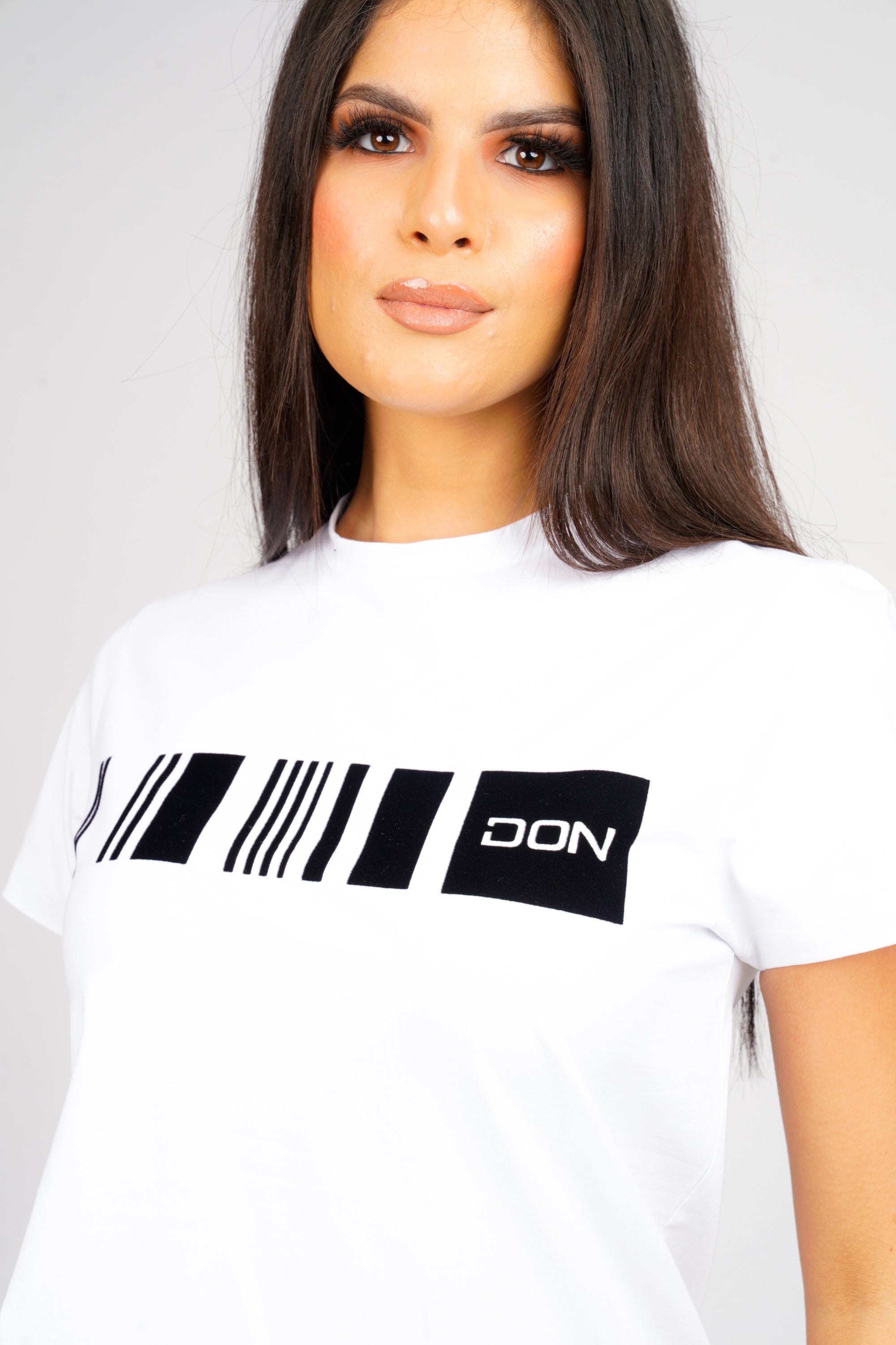 DON BARCODE WHITE T-SHIRT