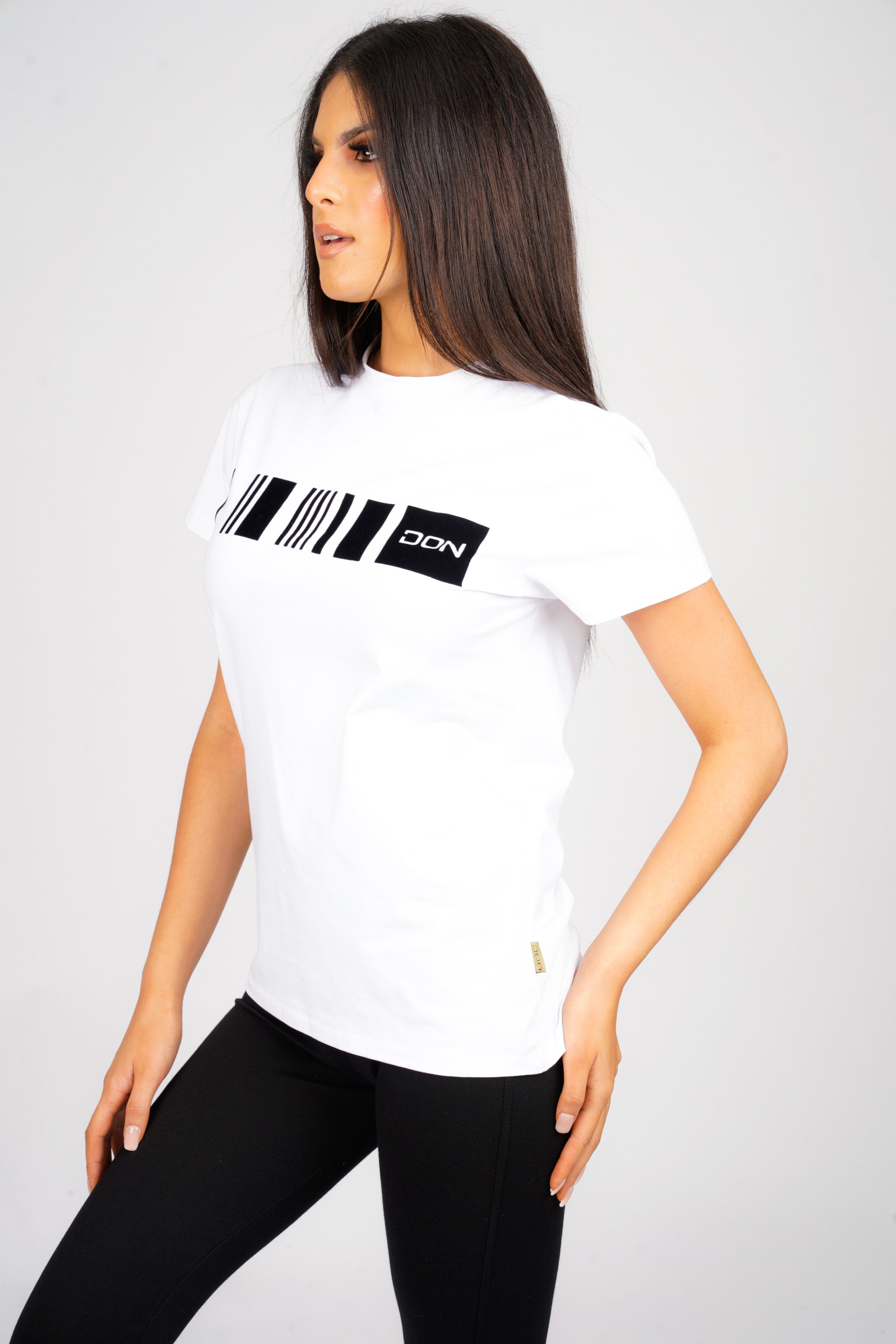 DON BARCODE WHITE T-SHIRT