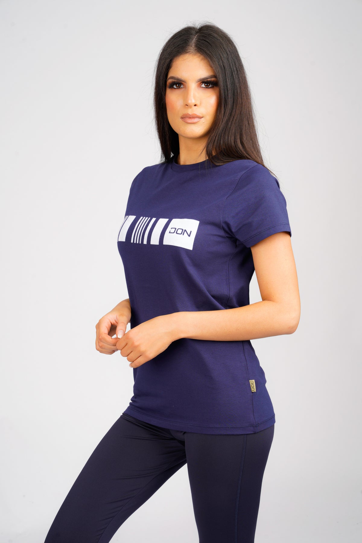 DON BARCODE NAVY T-SHIRT