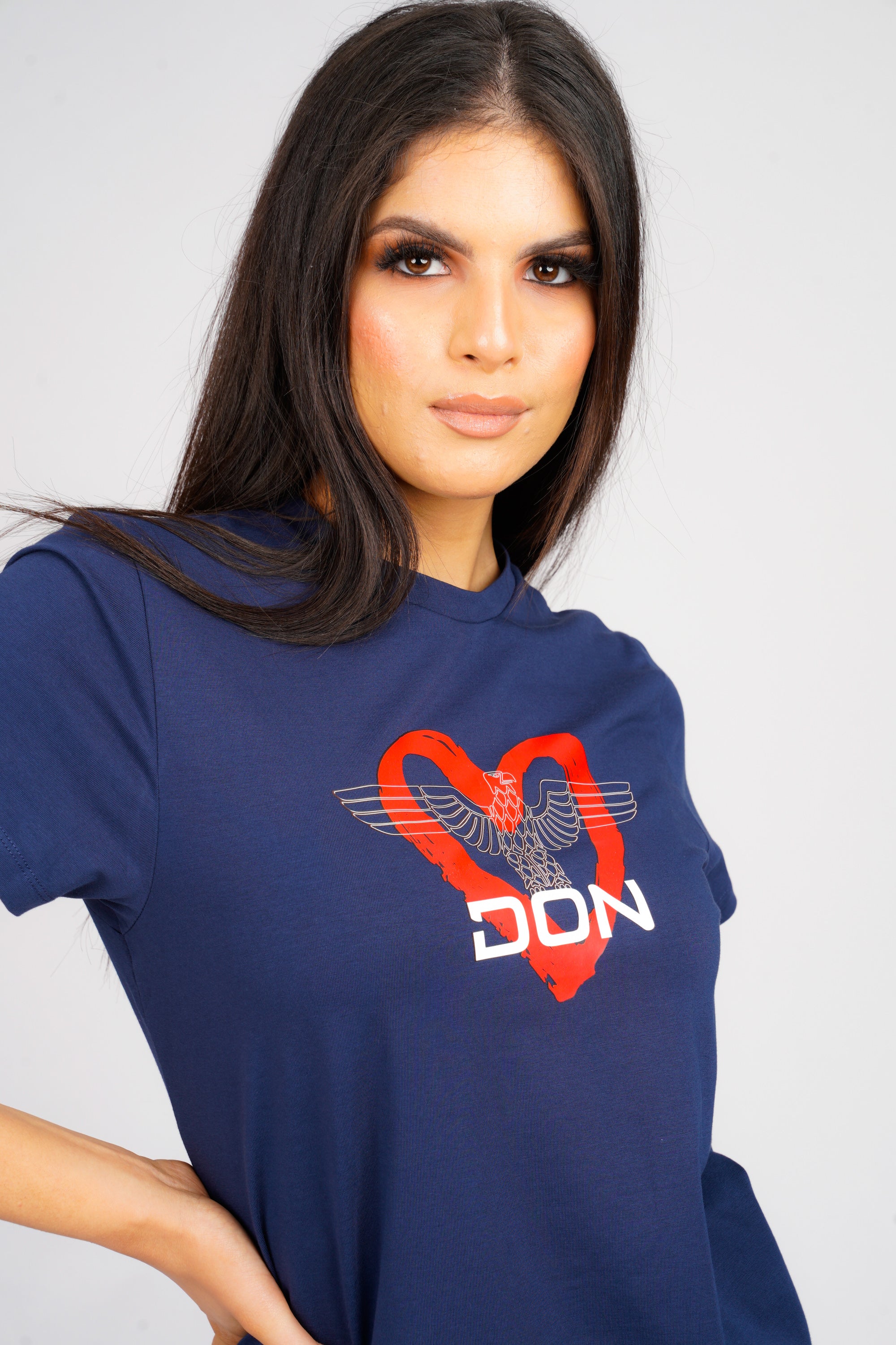 DON LOVE EAGLE NAVY T-SHIRT