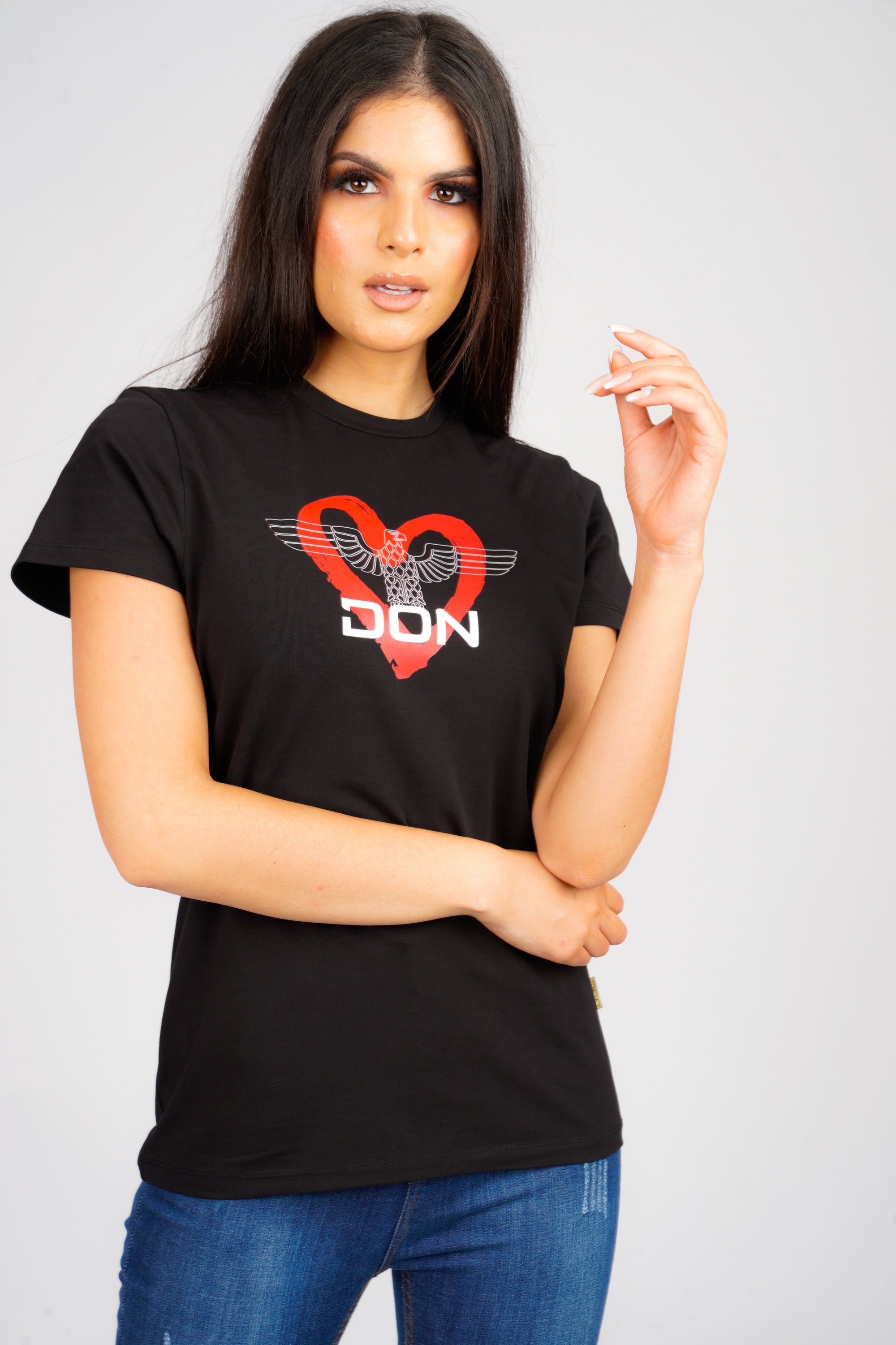 DON LOVE EAGLE BLACK T-SHIRT