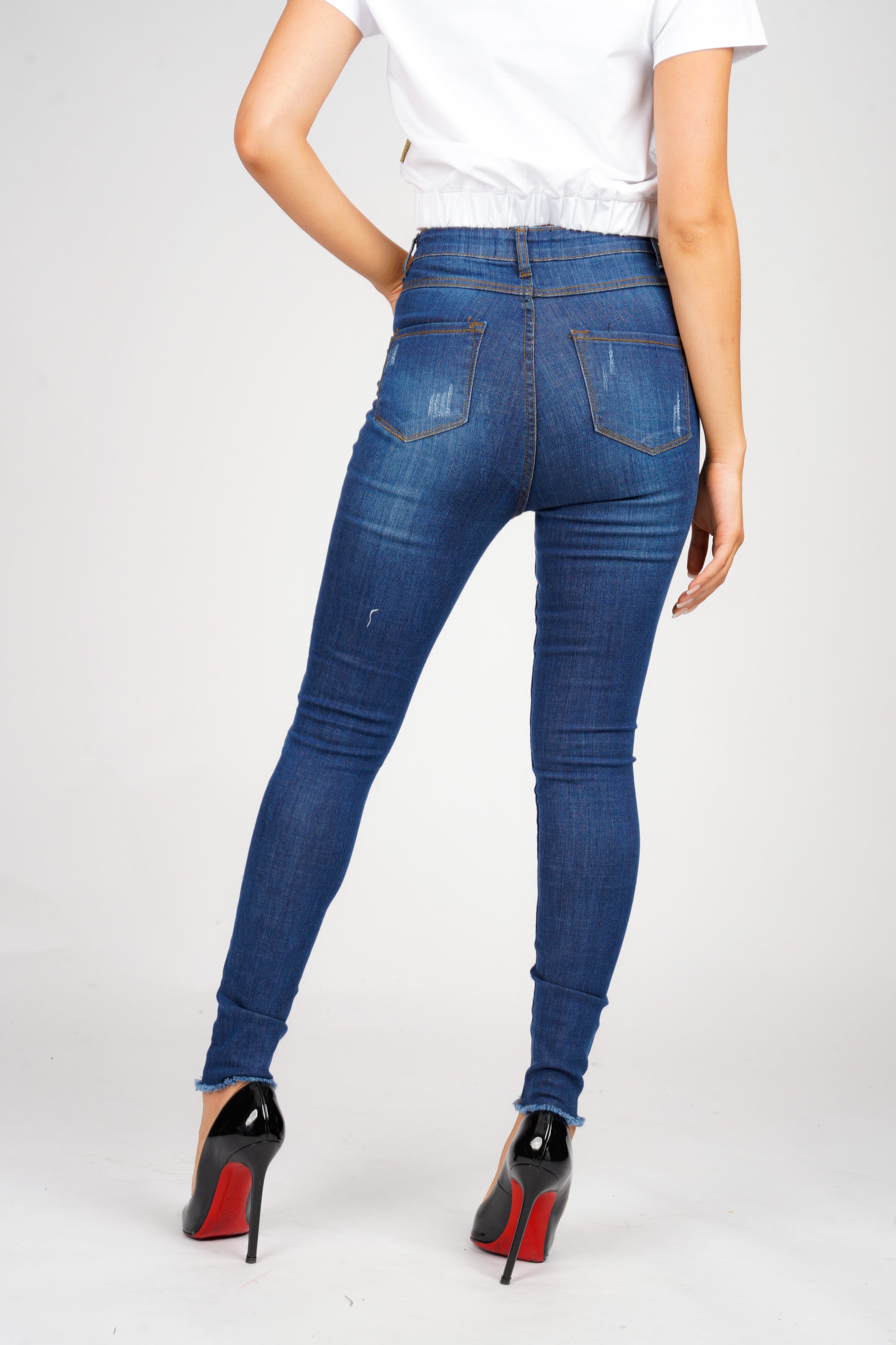 DON INDIGO RIPPED JEANS