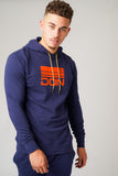 DON NAVY & ORANGE HOODIE - Don Jeans