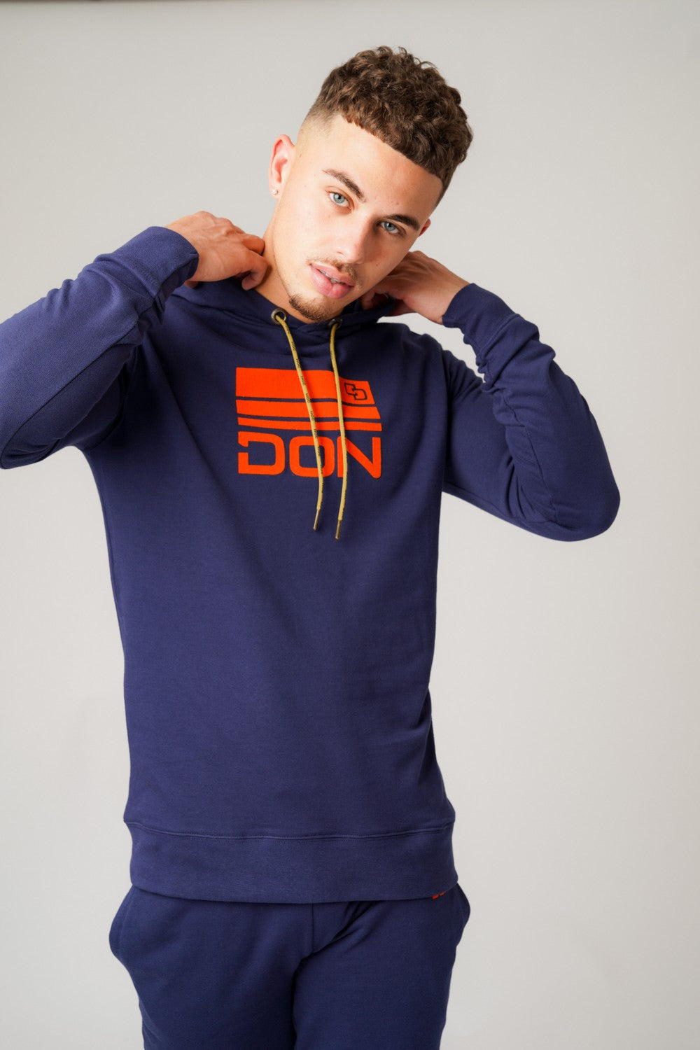 DON NAVY & ORANGE HOODIE - Don Jeans