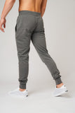 DON APPLIQUE GREY MARL AND DARK PURPLE JOGGERS - Don Jeans