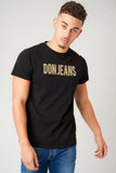 GOLD STITCH BLACK T-SHIRT