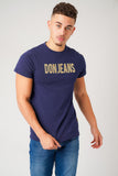 GOLD STITCH NAVY T-SHIRT