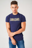 GOLD STITCH NAVY T-SHIRT