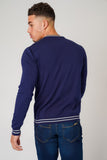 DON JEANS KNITWEAR  NAVY & WHITE - Don Jeans