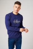 DJ KNITWEAR NAVY AND SILVER - Don Jeans