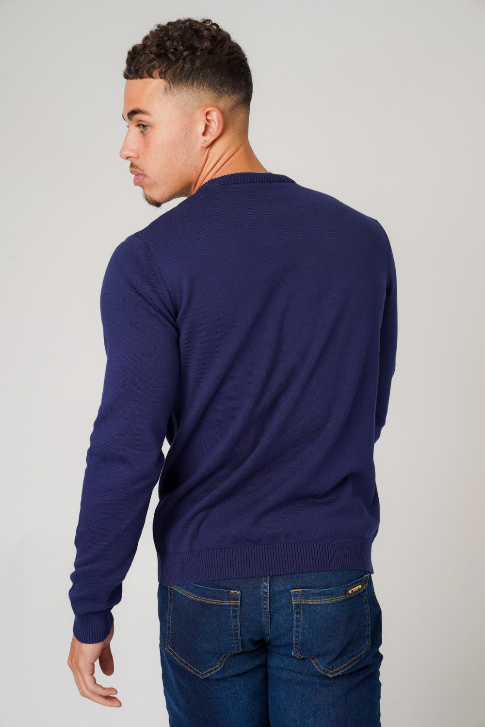 DJ KNITWEAR NAVY AND SILVER - Don Jeans