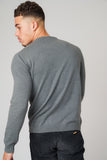 DJ KNITWEAR GREY MARL AND BLACK - Don Jeans