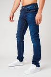 DON NAVY JEANS WITH GOLD PLATED BADGE - Don Jeans