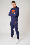 DON NAVY & ORANGE HOODIE - Don Jeans